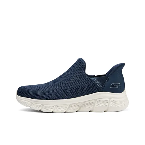 Skechers Go Walk Fle Hands Free Slip Ins Technology Rebound Lightweight Breathable Low Top Casual Shoes Men's Black