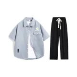 Clothing Sets (Light Blue+Black)
