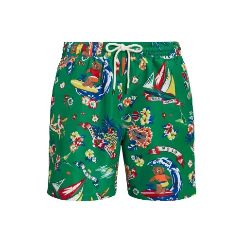 Polo Ralph Lauren Graphic Printed Drawstring Swim Shorts