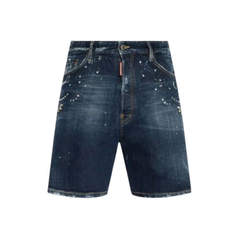 DSQUARED 2 Dark Rodeo Wash Elastic Boxer Shorts-0