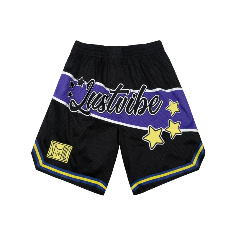 JUST VIBE Sports Shorts Unisex Black-0