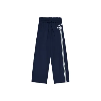 Crying Center Casual Pants Unisex Navy Blue