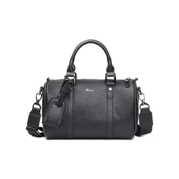 Mulinsen PU Shoulder Bag, Crossbody Bag, Handbag Unisex Black