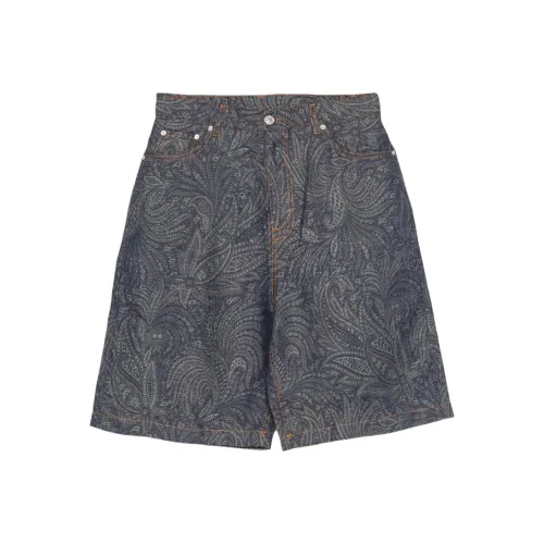 ETRO Jacquard Denim Bermuda Shorts