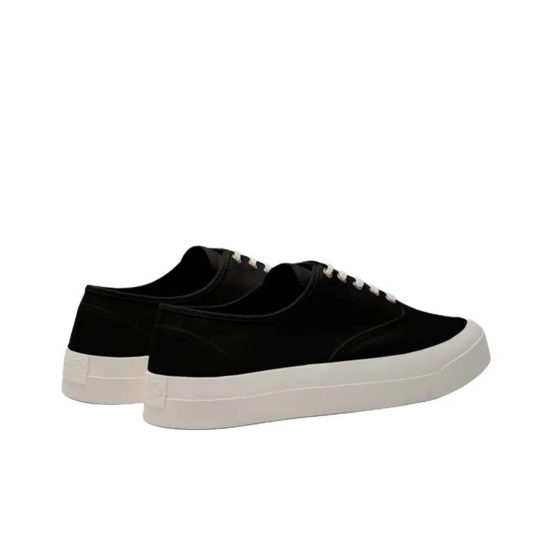 Maison Kitsune Low Top Canvas Shoes Women's Black-3