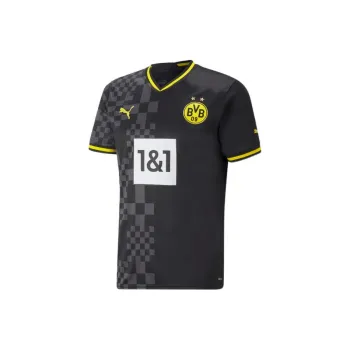 PUMA Retro Soccer Jerseys Borussia Dortmund Away Fan Version Men's Black