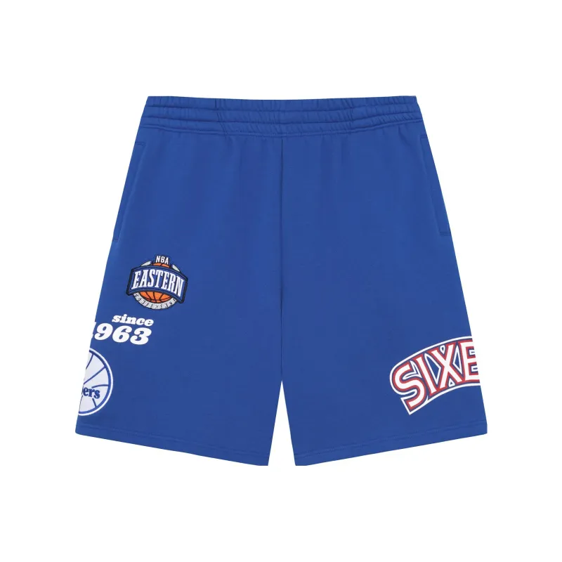 Mitchell Ness Casual Shorts Men Blue-0