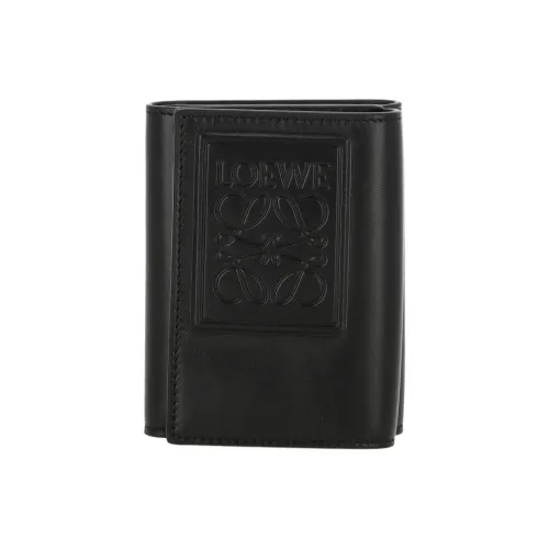 LOEWE Calfskin Wallet Men's Black