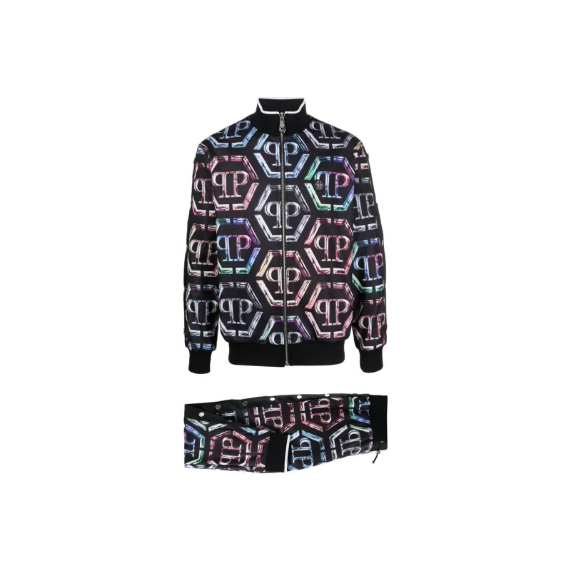 PHILIPP PLEIN All Over Printed Zip Up Tracksuit-0