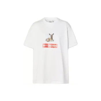 Burberry Women'ss Montage Print T shirt White