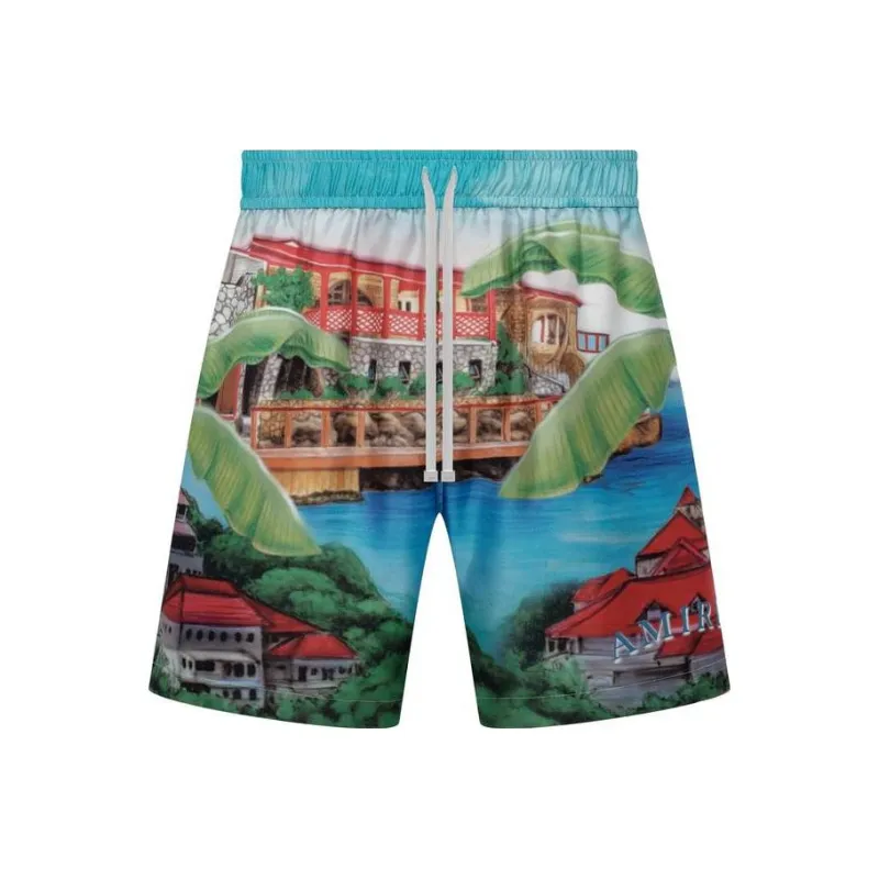 AMIRI Eden Rock Silk Short-0