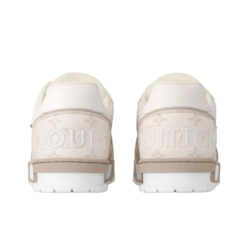 LOUIS VUITTON Low Top Skateboard Shoes Unisex Ecru-4
