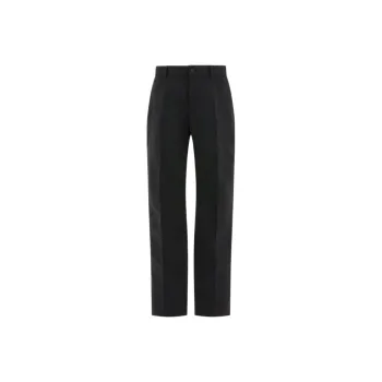 OFF-WHITE Button Detailed Straight Leg Trousers