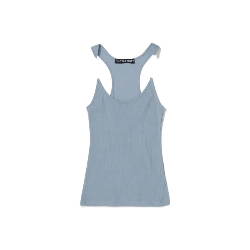 Y/Project Tank Tops Women's Gray Blue-0