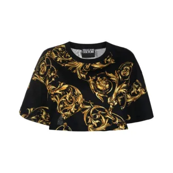 VERSACE JEANS COUTURE SS22 T Shirt Women's Black