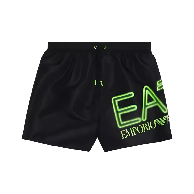 EMPORIO ARMANI SS24 Beach Shorts Men's Black-0
