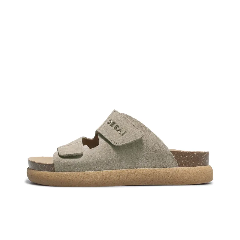 Desai Rubber Sole Stitching Slip Resistant Abrasion Resistant Slide Slippers Women's-5
