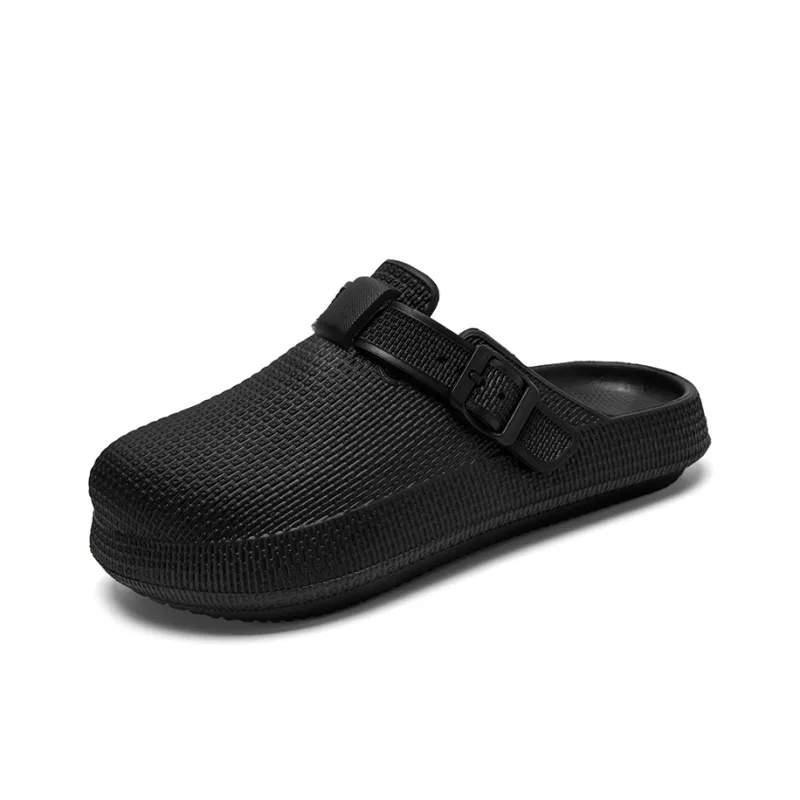 ENRICO COVERI Rubber Sole Odor Resistant Abrasion Resistant Slip Resistant Closed Toe Slippers Unisex-10