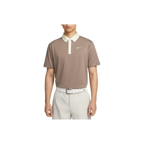 Nike Dri Fit Golf Clothing Men's Sable Brown/Light Ivory White/Light Ivory White