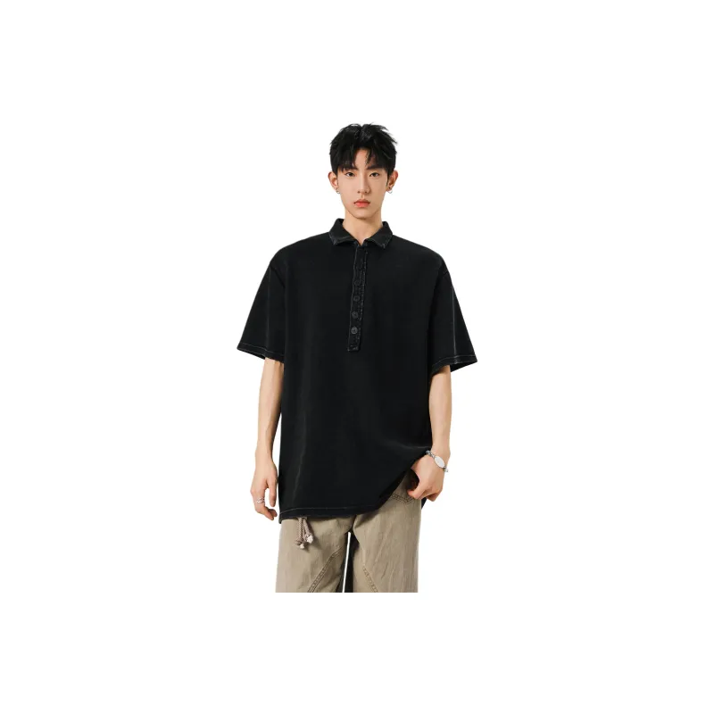RAP PANDA Polo Shirt Unisex Black-0