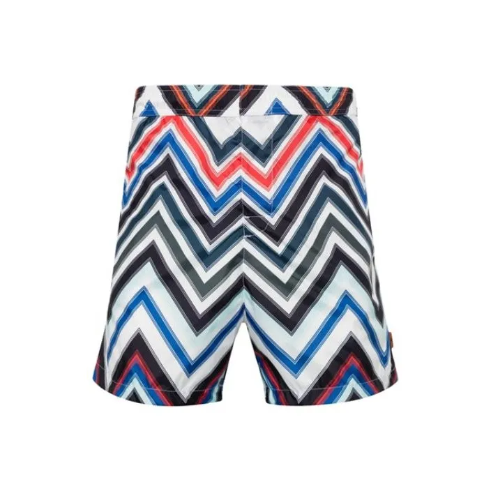 MISSONI Zigzag Printed Wide Leg Swim Trunks-0