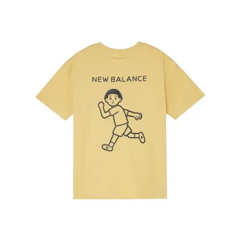 New Balance Noritake Collection Set in Sleeve T Shirt Women's Yellow