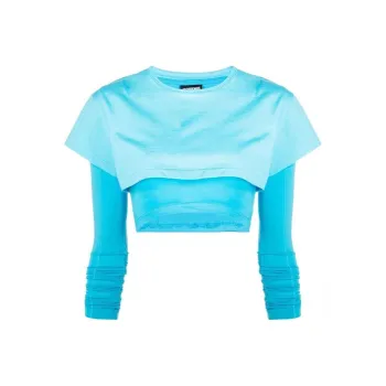 Jacquemus Crop Tops Women's Light Blue