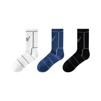 H YXIANG Mid Calf Socks Men's 3 Pack