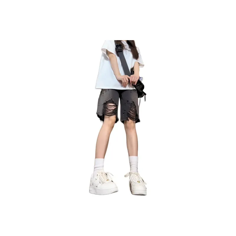 JIMI&JONS Denim Shorts Unisex Black-0