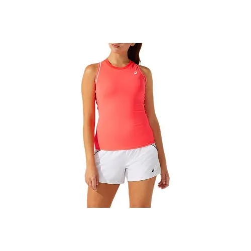 Asics Piping Tank Tank Tops Women's Orange