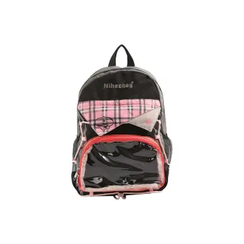 SUN EARTH &U Nylon Fabric Backpack Unisex Multicolor
