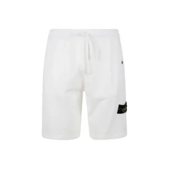STONE ISLAND Logo Patch Drawstring Bermuda Shorts