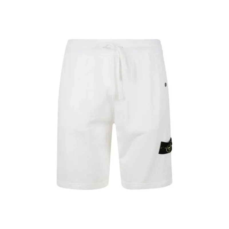 STONE ISLAND Logo Patch Drawstring Bermuda Shorts-0