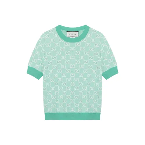 GUCCI Women's Wool T shirt Green