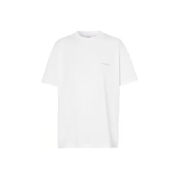 Burberry Drop Shoulder Sleeve T Shirt Women's White