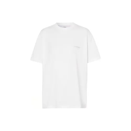 Burberry Drop Shoulder Sleeve T Shirt Women's White