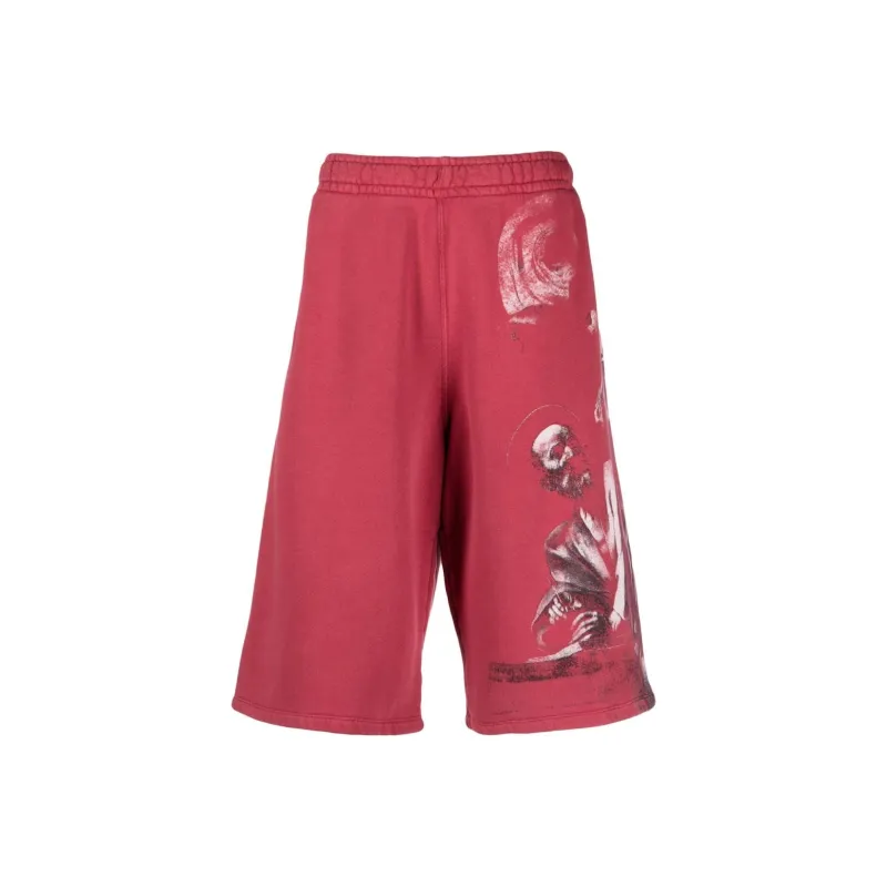 OFF WHITE Graphic print Track Shorts-0