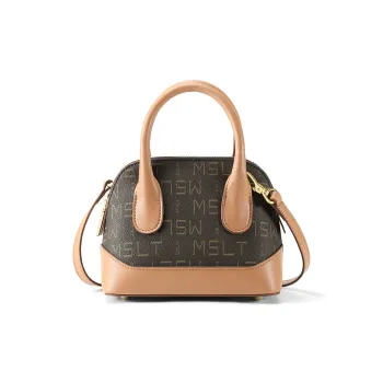 MashaLanti PVC Synthetic Leather Crossbody One Shoulder Handbag Women's Coffee & Tea Brown