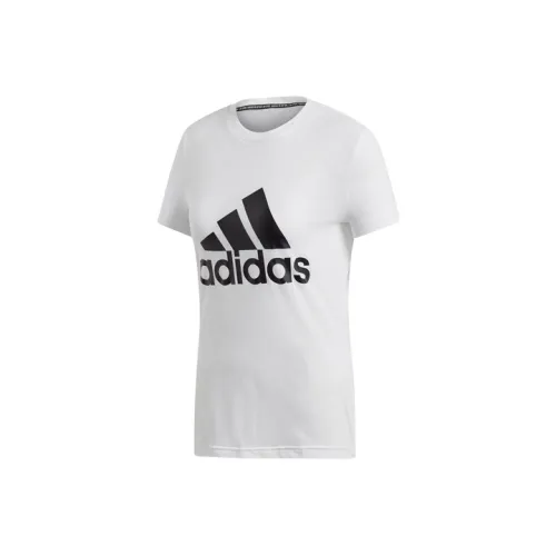 Adidas Set in Sleeve T Shirt Women's White