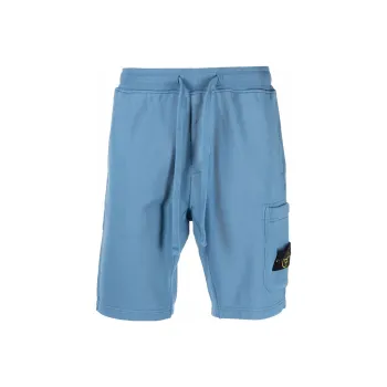 STONE ISLAND Sports Shorts Men Haze Blue