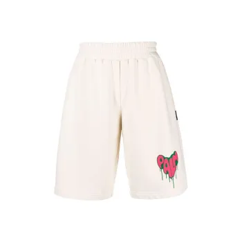 PALM ANGELS Spray Heart Shorts