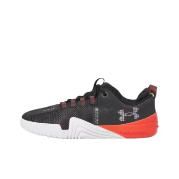 Under Armour TriBase Reign 6 Abrasion Resistant Breathable Support Low Top Training Shoes Men's Black Red