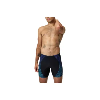 Speedo DuoLogoPrint Swimming Shorts Men's Black Blue