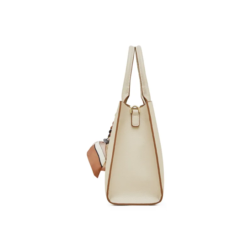 PIERRE CARDIN Split Cow Leather Handbag, Shoulder Bag, Crossbody Bag Regular Women's Blue/Beige/Milk Tea-11