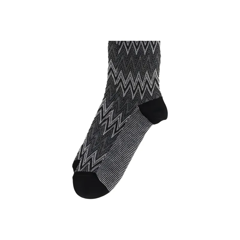 MISSONI Mid-Calf Socks Men's 1 Pack Gray-3