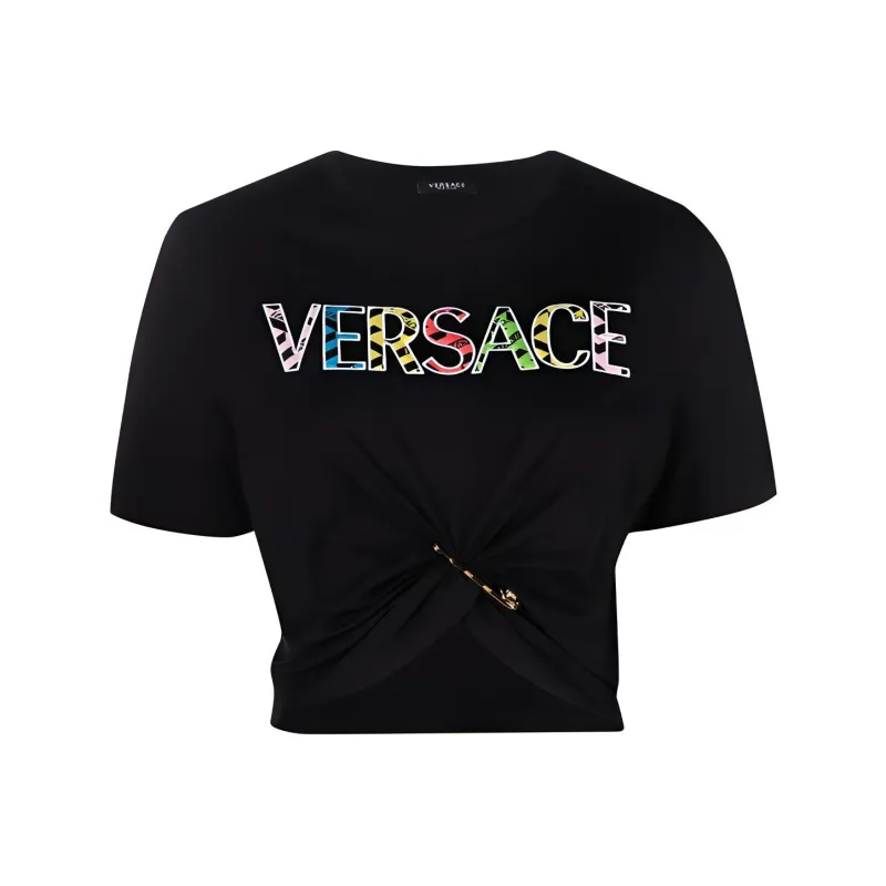 VERSACE VERSACE SS22 Crop Tops Women's Black-0