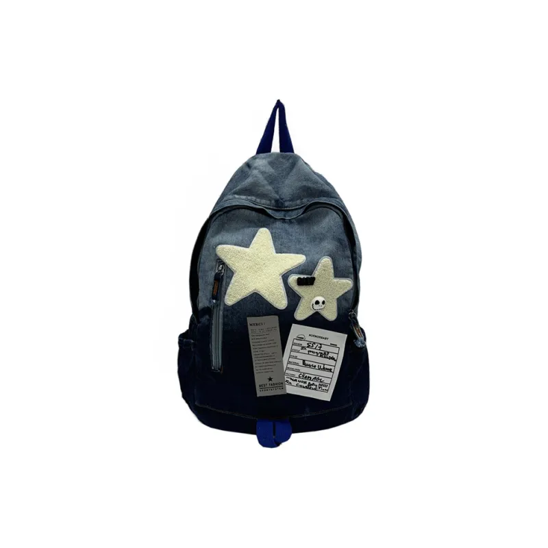 SUN EARTH &U Denim Backpack Regular Unisex Multicolor-3