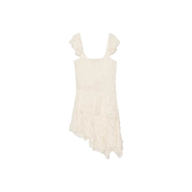 ZARA Sleeveless Dress Women's Raw White-1