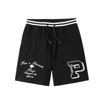 FUN X Snoopy Casual Shorts Unisex Black