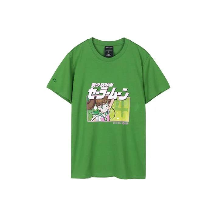 Skechers x MEISHAONVZHANSHILIANMING T-Shirt Women's Bright Green-0